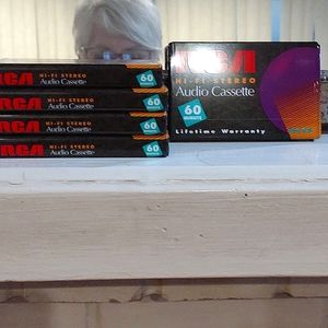 Five RCA 60 minute tapes